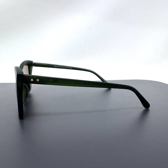 Ryan Simkhai Eyeshop Sunglasses  R-2017  C2 Green Gold Cat Eye Polarized - Picture 3 of 11